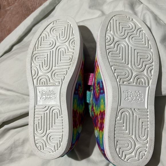 Twinkle toes 1 sparkle 3 velcro strap closure shoe that blinks on impact nwt - Picture 5 of 7